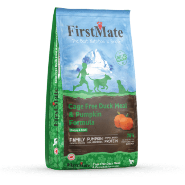 First Mate - Nourriture pour chien | Canard et citrouille - Ingrédients limités - 25 lbs