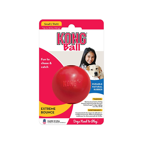 Kong - Ball | Balle pour chien | Rouge