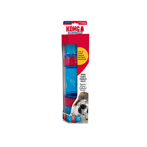 Kong - Scuttle Pod | Jouet distributeur ajustable pour chien | Grand