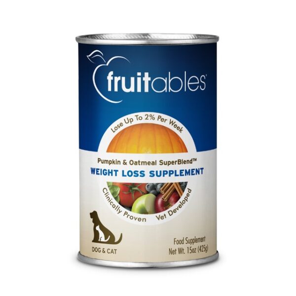 Fruitables - Conserve purée de citrouille | Supplément minceur - Chat et chien - 425g