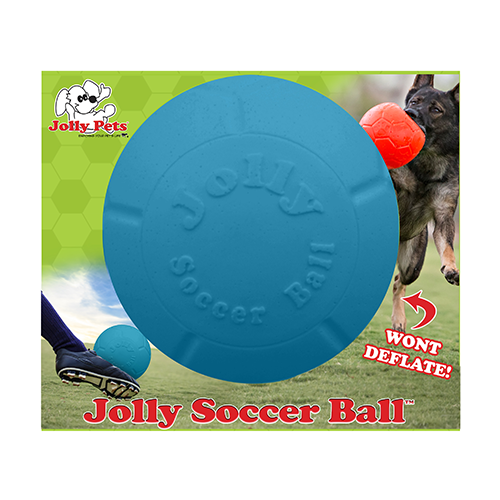 Jolly Pets - Jouet pour chien - Ballon de soccer rigide | Couleur assortis - 8"