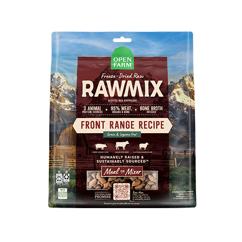 Open Farm RawMix - Repas ou garniture lyophilisée crue | Recette des rocheuses