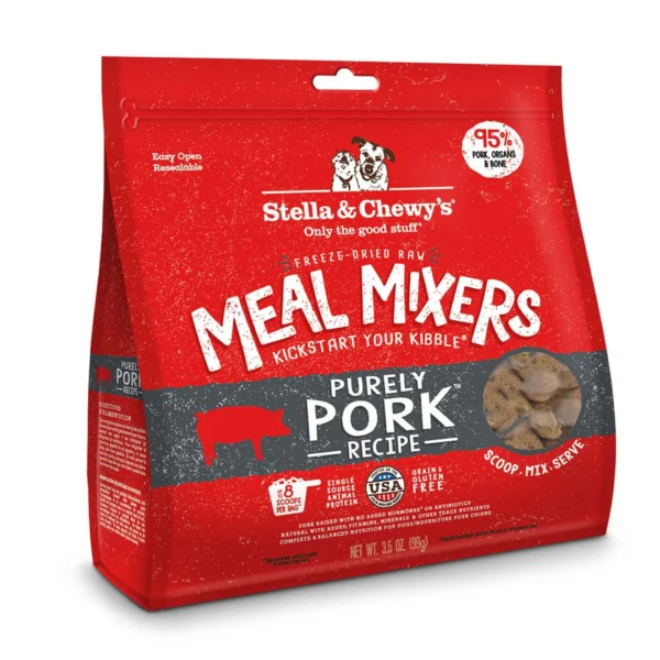 Stella & Chewy's | Rehausseur de repas lyophilisé pour chien - Porc