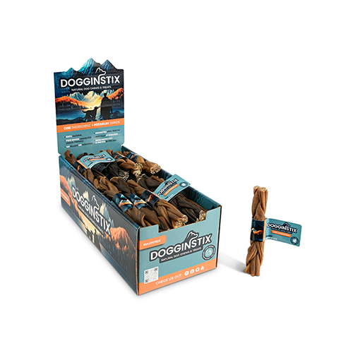 Doggin Stix  - Bâton de collagène d'agneau pour chien 6 - Tressé