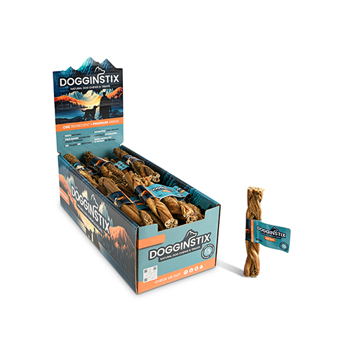 Doggin Stix - Bâton de tripe boeuf pour chien | Tressé