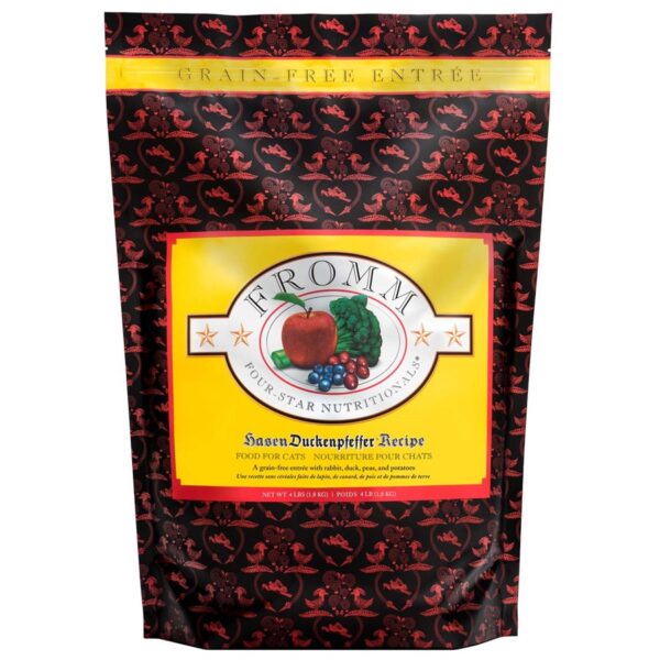Fromm Four star pour chat sans grains Hasen Duckenpfeffer