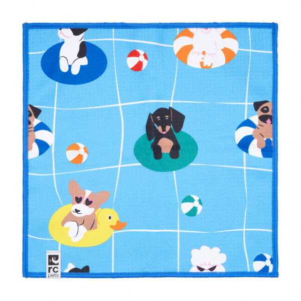 Rc Pets - Petite serviette de microfibre à séchage rapide | Fête à la piscine