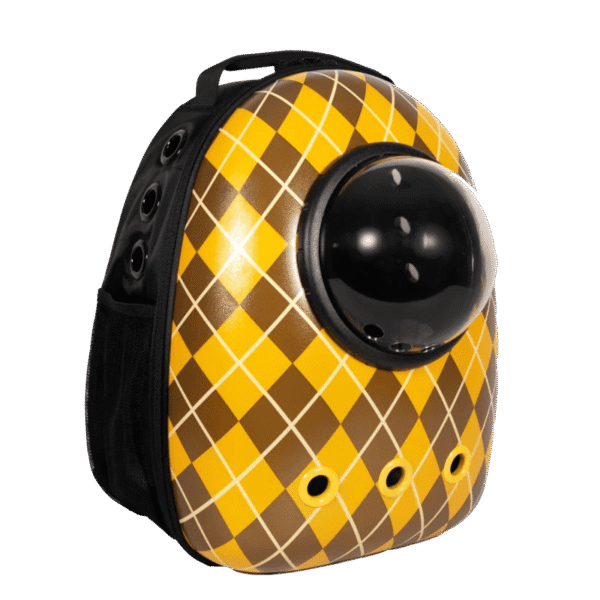 Travel Cat - Sac à dos avec fenêtre à bulle pour chat - Argylle Spy | Jusqu'à 15lbs