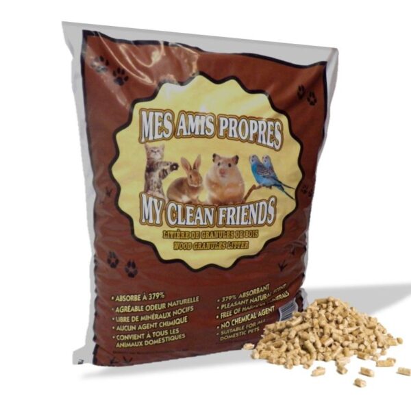 Mes Amis Propres (minou Propre) Litière De Granule De Bois 8 Kg