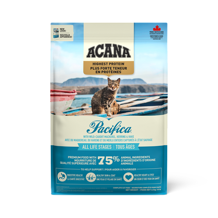 ACANA Plus forte teneur en protéines pour chat Recette Pacifica