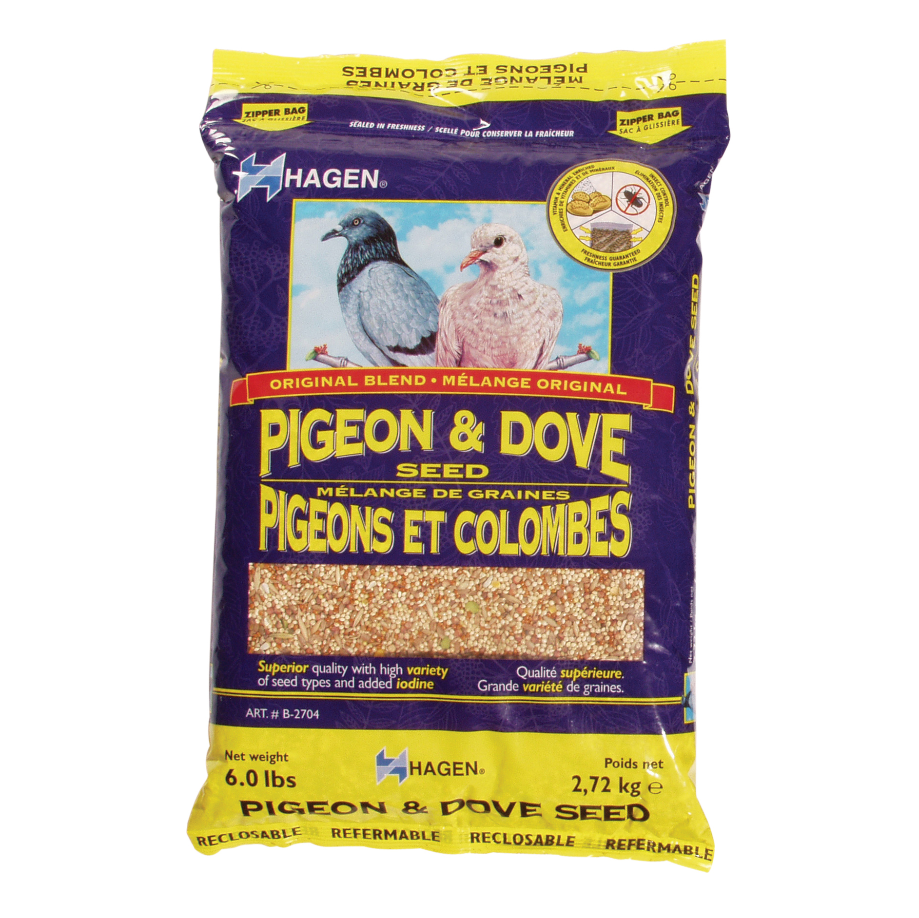Hagen - Mélange de graines de base EVM pour pigeons et colombes - 3lbs