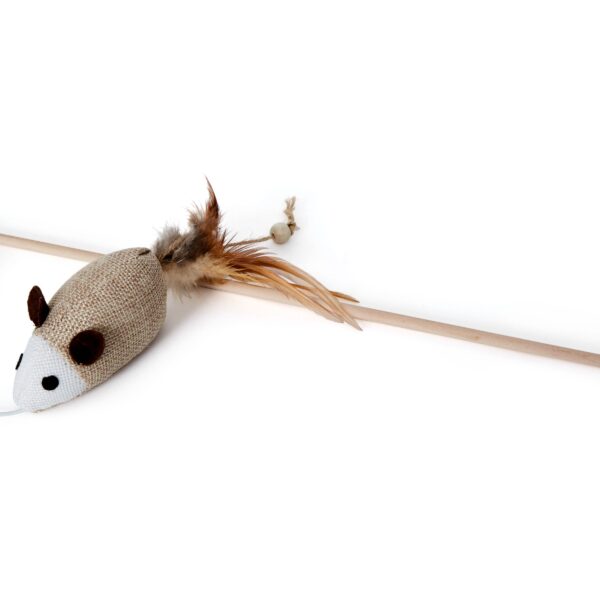 Bud'z Jouet Pour Chat - Canne à Pêche 40cm Et Souris 14cm