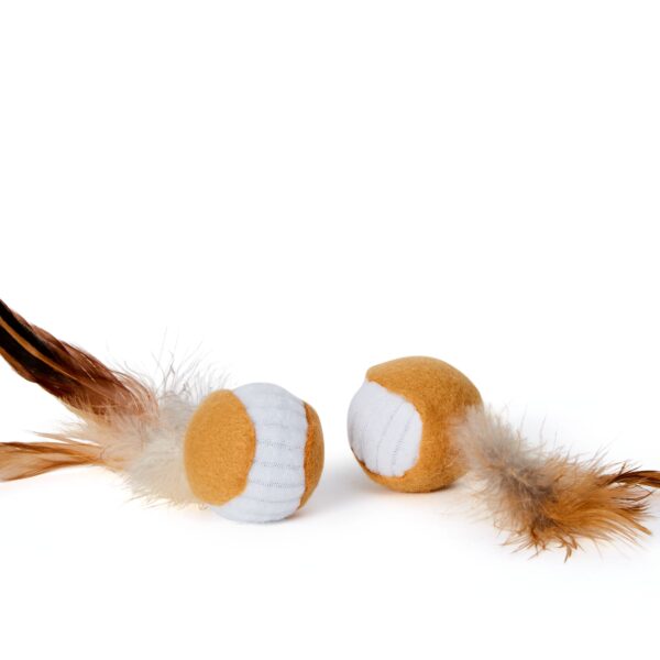 Bud'z Jouets En Pour Chat - Balle Avec Plumes 9cm