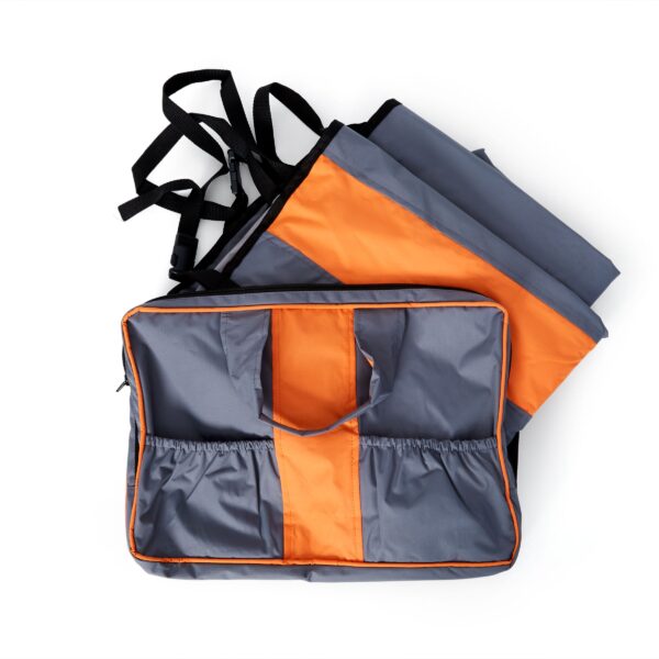 Bud'z Housse De Protection Pour Sièges D'auto, Grise Et Orange