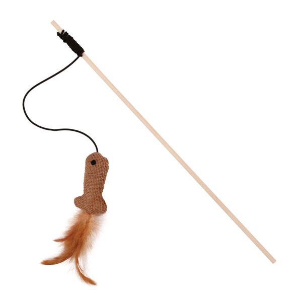 Bud'z Jouet Pour Chat - Canne à Pêche 40cm Et Poisson éco 14cm
