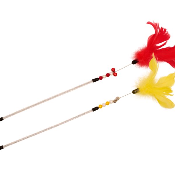 Bud'z Jouets Pour Chat, Plumeaux - Chardonneret 35cm