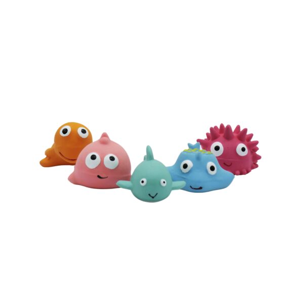 Bud'z Jouet En Latex Avec "squeaker" Pour Chien - Mini Créatures Océaniques