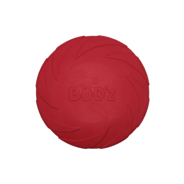 Bud'z Jouet En Caoutchouc Pour Chien - Disque Volant, Rouge 23cm