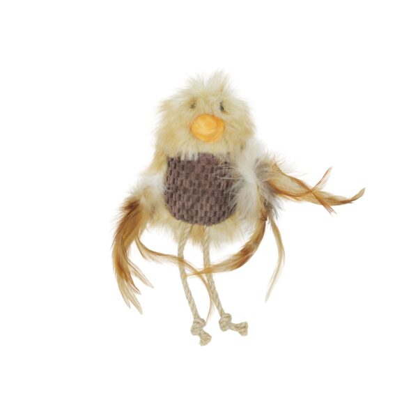 Bud'z Jouet Pour Chat - Oiseau soyeux avec herbe à chat | 18cm