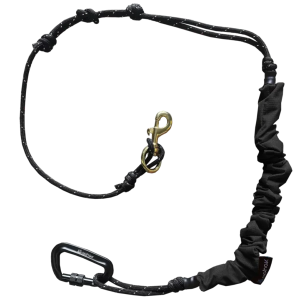 Nahak - Ligne bungee multisport | Corde réfléchissante - Mousqueton 5/8"