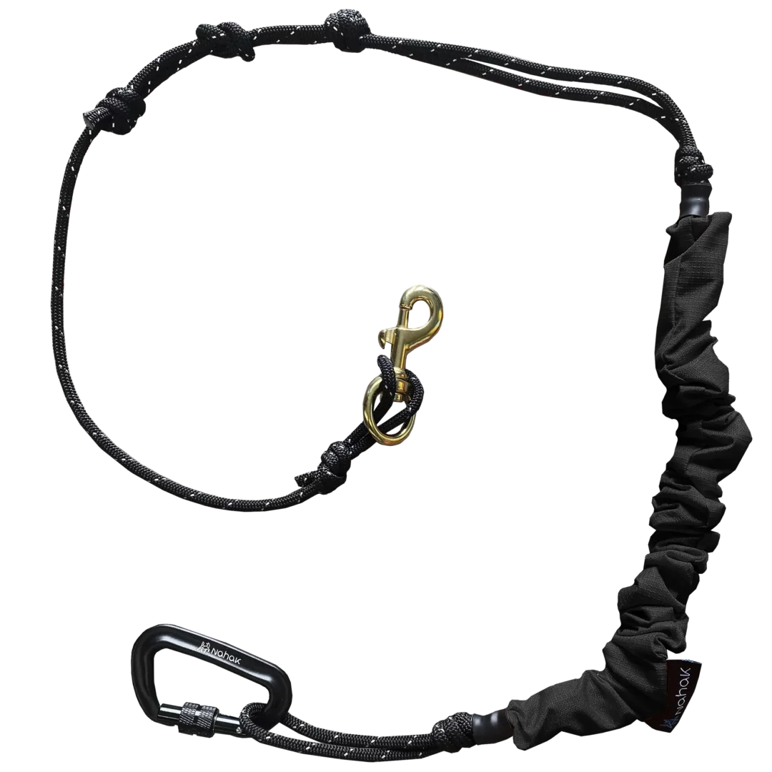 Nahak - Ligne bungee multisport | Corde réfléchissante - Mousqueton 5/8"