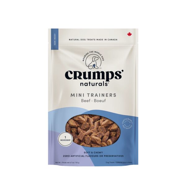 Crumps' Naturals, Mini-bouchées D'entrainement Pour Chien, Semi-humides Au Boeuf