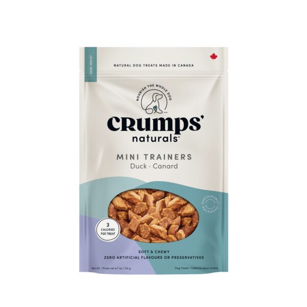 Crumps' Naturals, Mini-bouchées D'entrainement Pour Chien, Semi-humides Au Canard