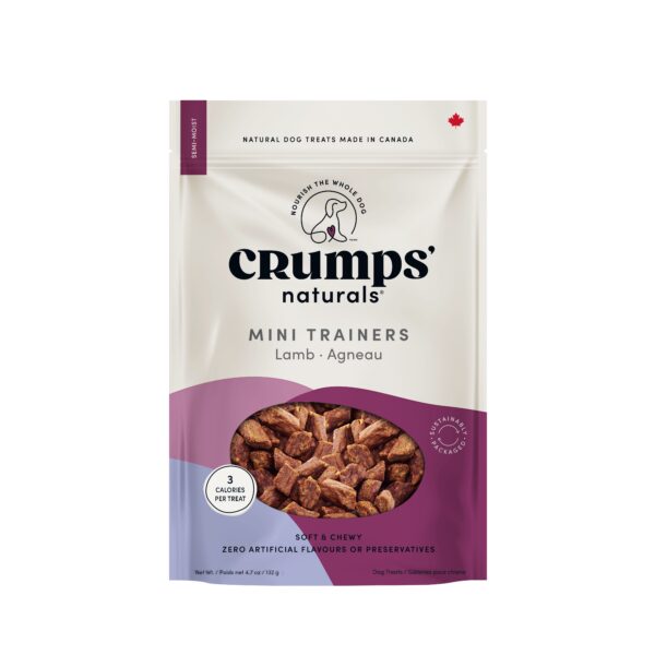 Crumps' Naturals, Mini-bouchées D'entrainement Pour Chien, Semi-humides à L'agneau