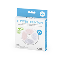 Catit Cartouche filtrante triple action sans cadre pour fontaine fleur