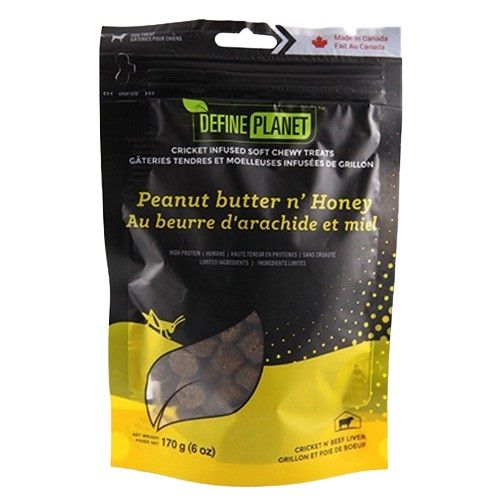 Define Planet - Gâteries Pour Chien - Beurre d'arachides et miel 170gr
