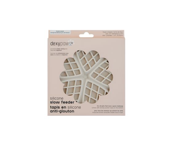 Dexypaws - Tapis De Léchage En Silicone "cache-cache" à Alimentation Lente | Coeurs - Crème Au Beurre