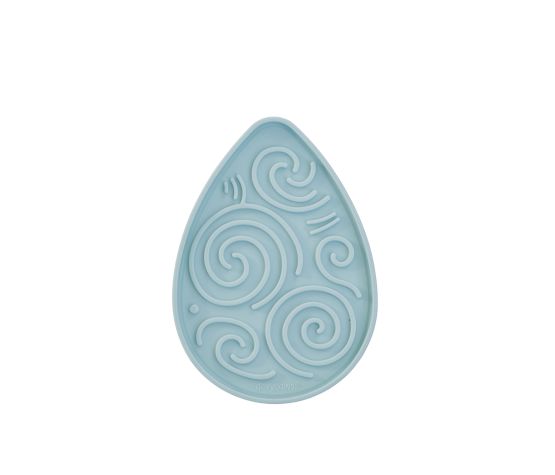 Dexypaws - Tapis De Léchage Stimulant En Forme De Goutte De Rosée | Bleu Ciel – Image 2