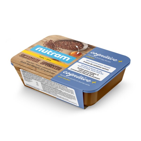 Nutram Combinaisons Optimales Cognitive+ Chiot Poulet, Oeuf De Caille & Pois 8oz