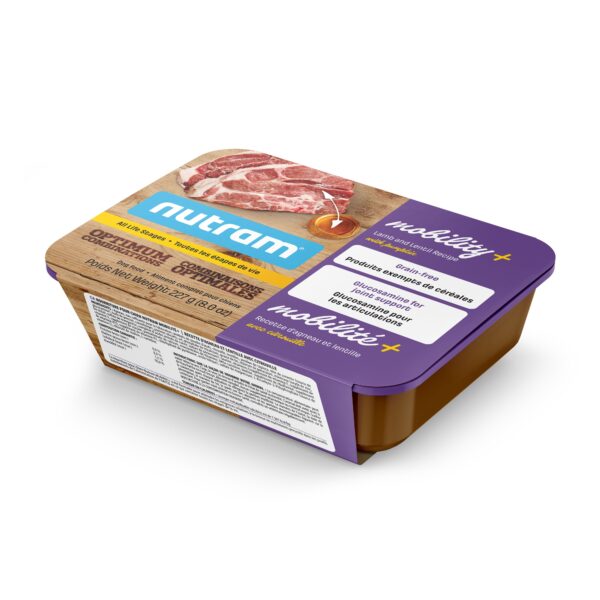 Nutram Combinaisons Optimales Mobilité+ Chien Agneau, Lentilles & Citrouille, Sans Grains 8oz