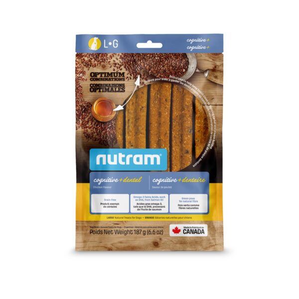Nutram Combinaisons Optimales Cognitive+ Dentaire, Gâteries Pour Chien, Poulet