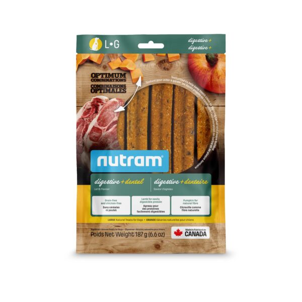 Nutram Combinaisons Optimales Digestive+ Dentaire, Gâteries Pour Chien, Agneau