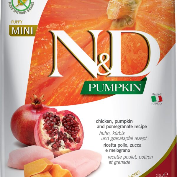 Farmina N&D Citrouille pour chiot Poulet & grenade