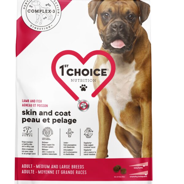 1st choice chien moyenne &  grande races peau & pelage