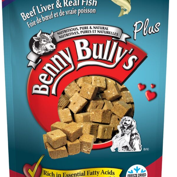 Benny Bully’s | Gâteries lyophilisées pour chien et chat | Foie de boeuf et de poisson - 20 gr
