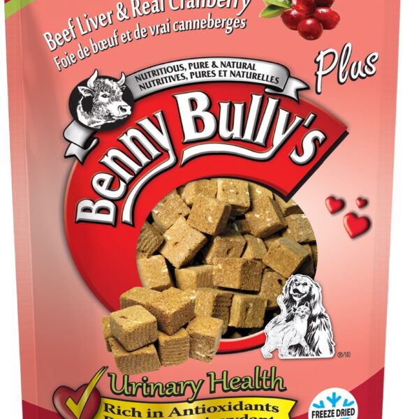 Benny Bully’s | Gâteries lyophilisées pour chien et chat | Foie de boeuf et canneberge - 25 gr