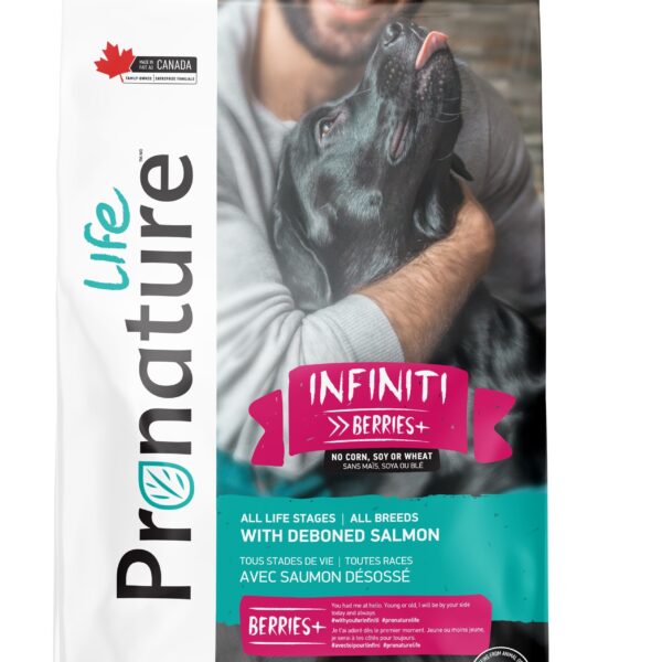 Pronature Life "Infiniti" | Nourriture pour chien, toute race | Saumon désosé / 11,3 kg