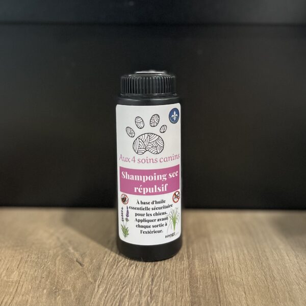 Aux 4 soins canins | Shampoing sec - Répulsif pour tiques et moustiques