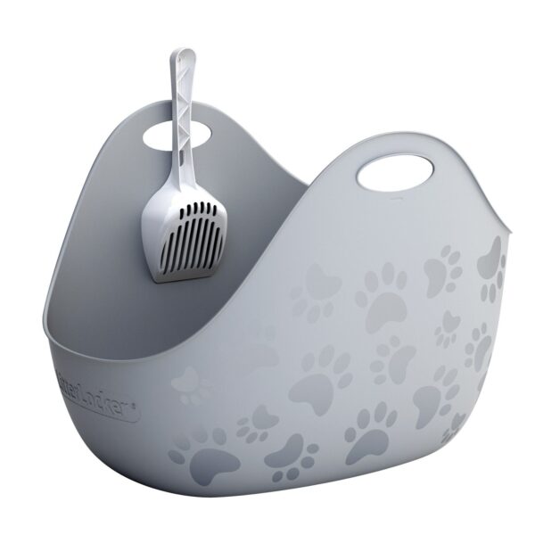 Litterlocker bac à litiere avec pelle - Gris