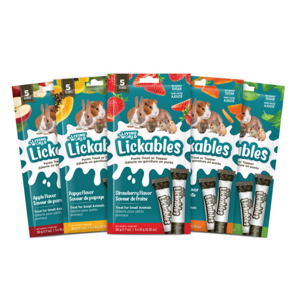 Living World - Gâteries lickables | Petits animaux - 5 tubes