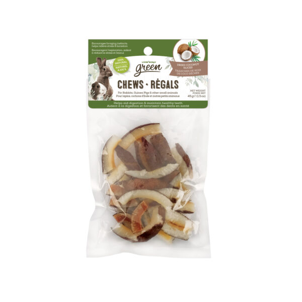 Living World - Tranches de noix de coco séchées | 100% naturel - 45g