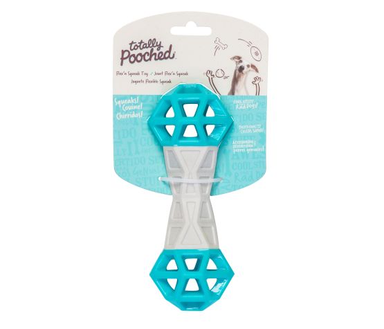 Messy Mutts - Jouet en acoutchouc pour chien "Flex N' Squeak"