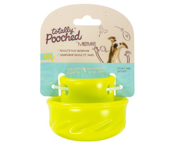 Messy Mutts - Jouet en caoutchouc pour chien "Totally Pooched / Puzzle'n Play" - Champignon