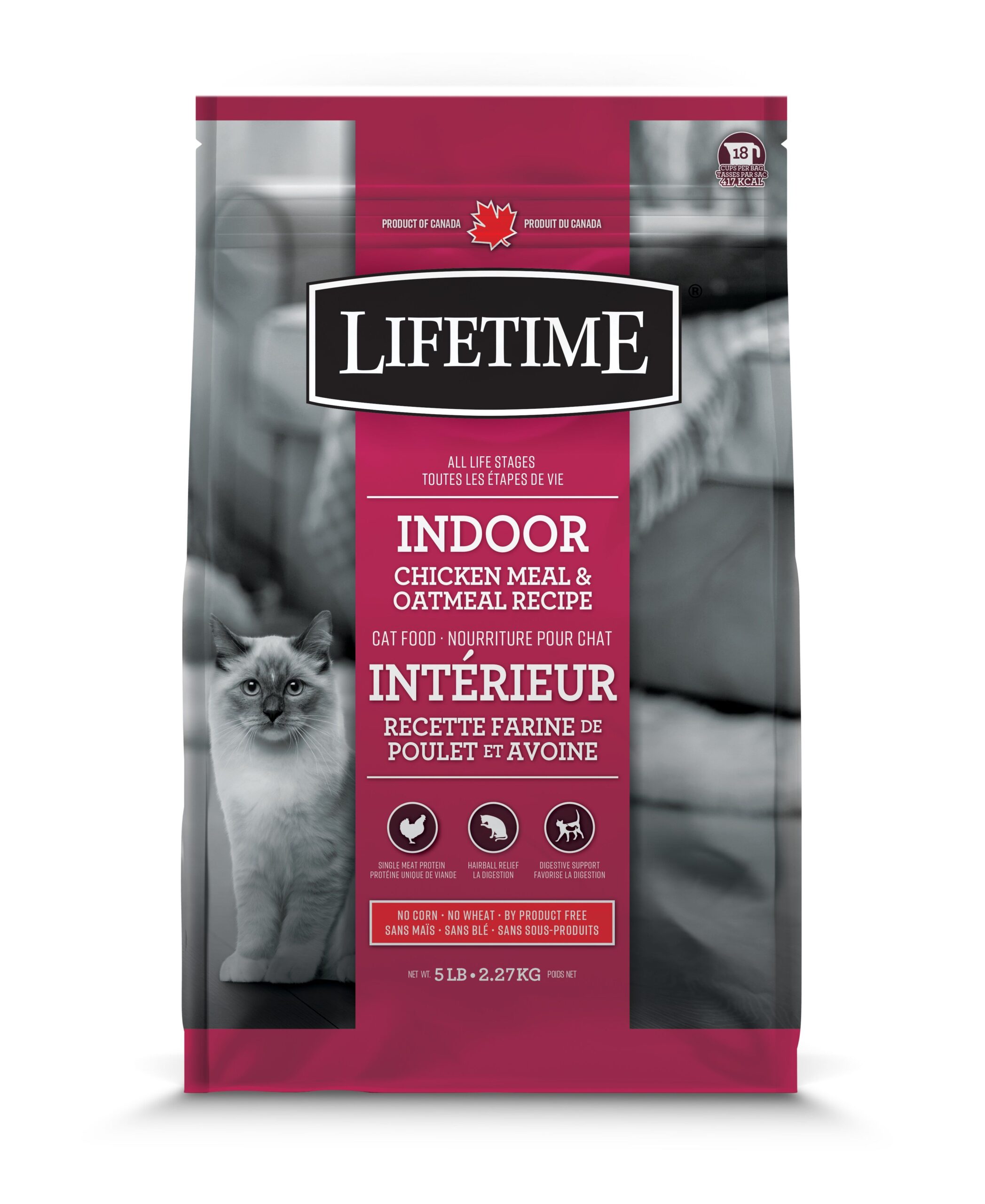 Lifetime - Nourriture Pour Chat D'intérieur | Poulet et avoine