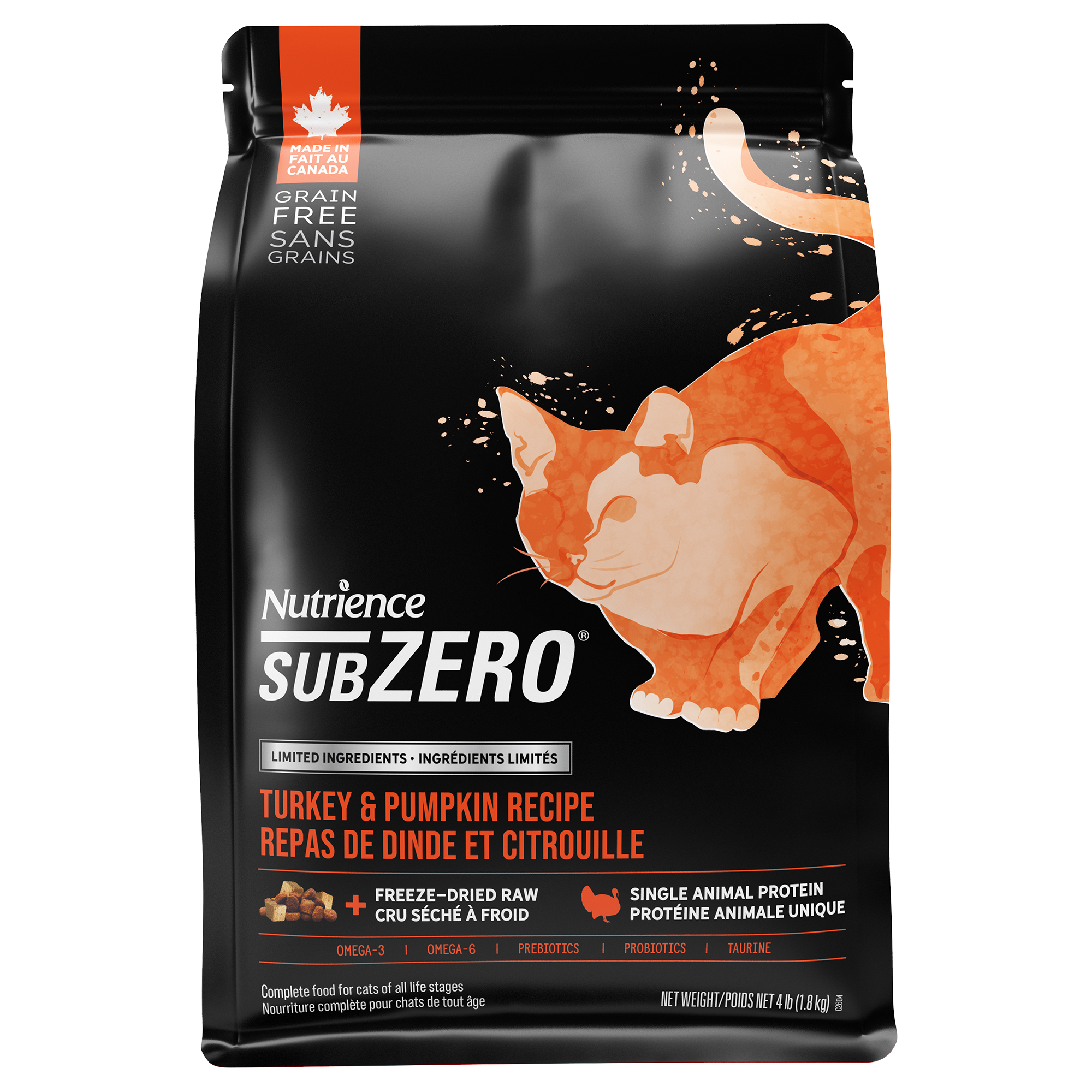 Nutrience SubZero à ingrédients limités LID pour chat