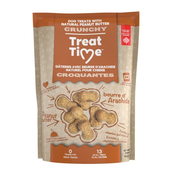 Oven-Baked Tradition Treat Time Gâteries Pour Chien - Biscuits Gourmet Aux Arachides 454gr PRODUIT DISCONTINUÉ